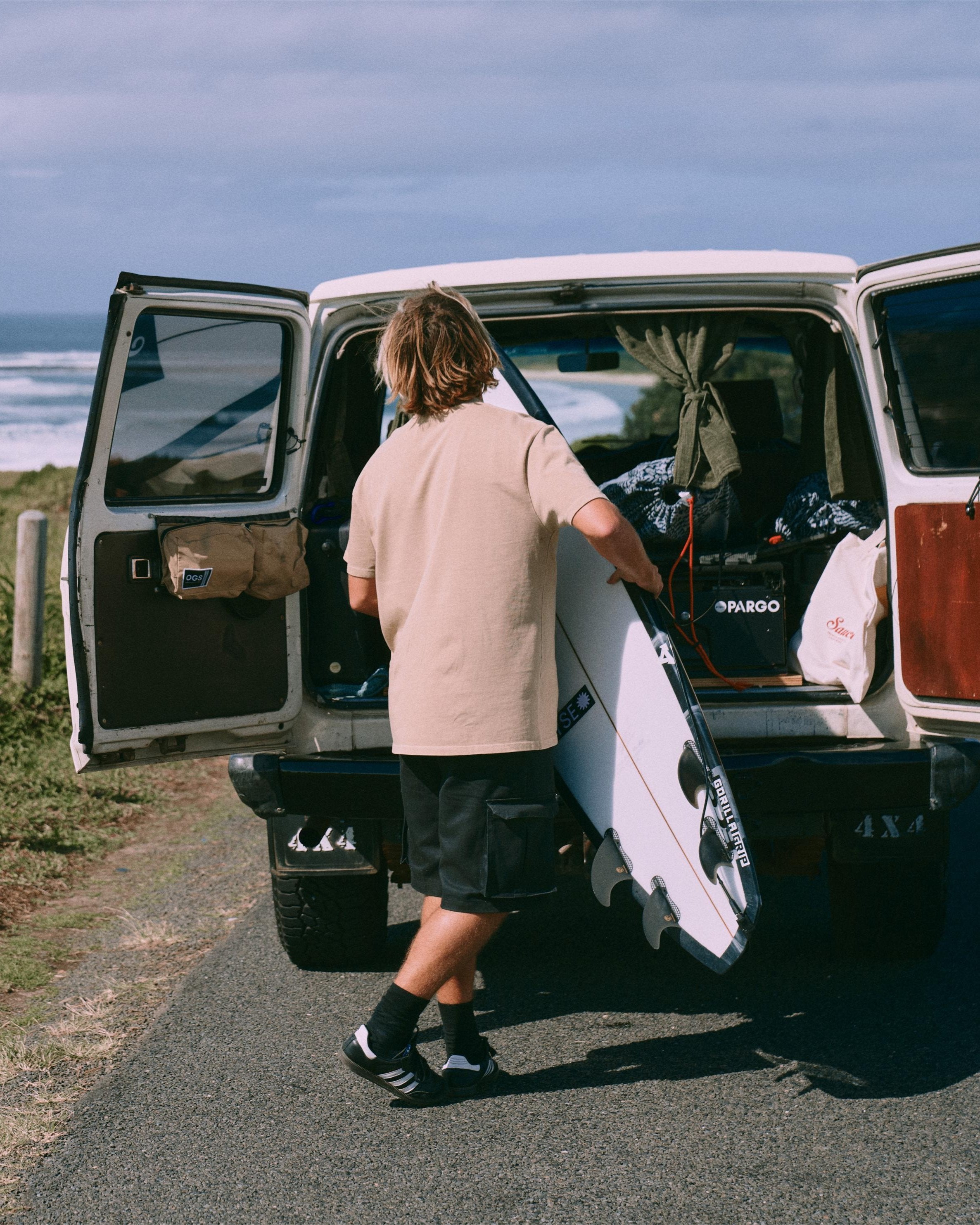 Austin Oversized Tee Sand Tees The Sauce Basics
