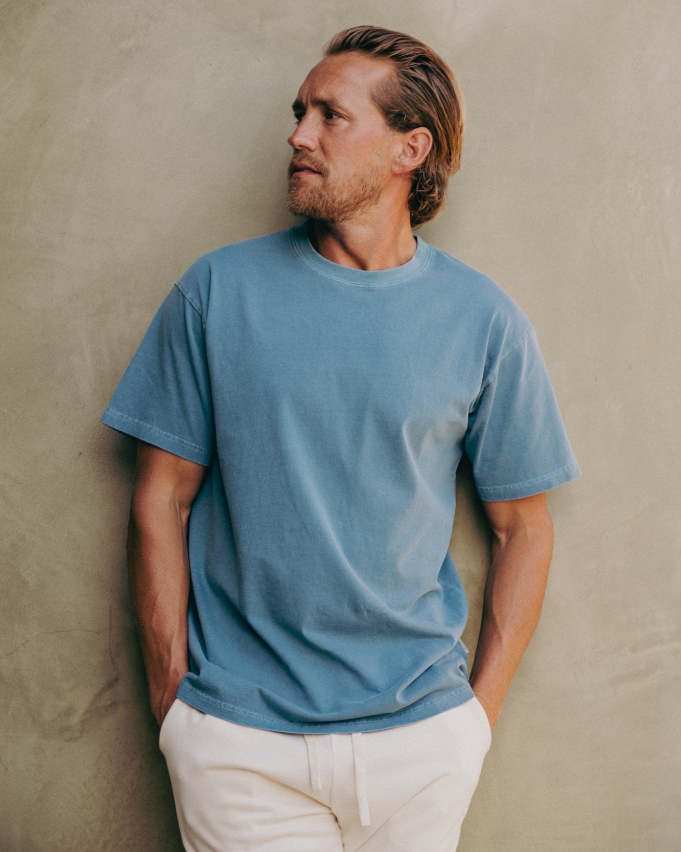 Coastal Tee Petrol Blue Tees The Sauce Basics