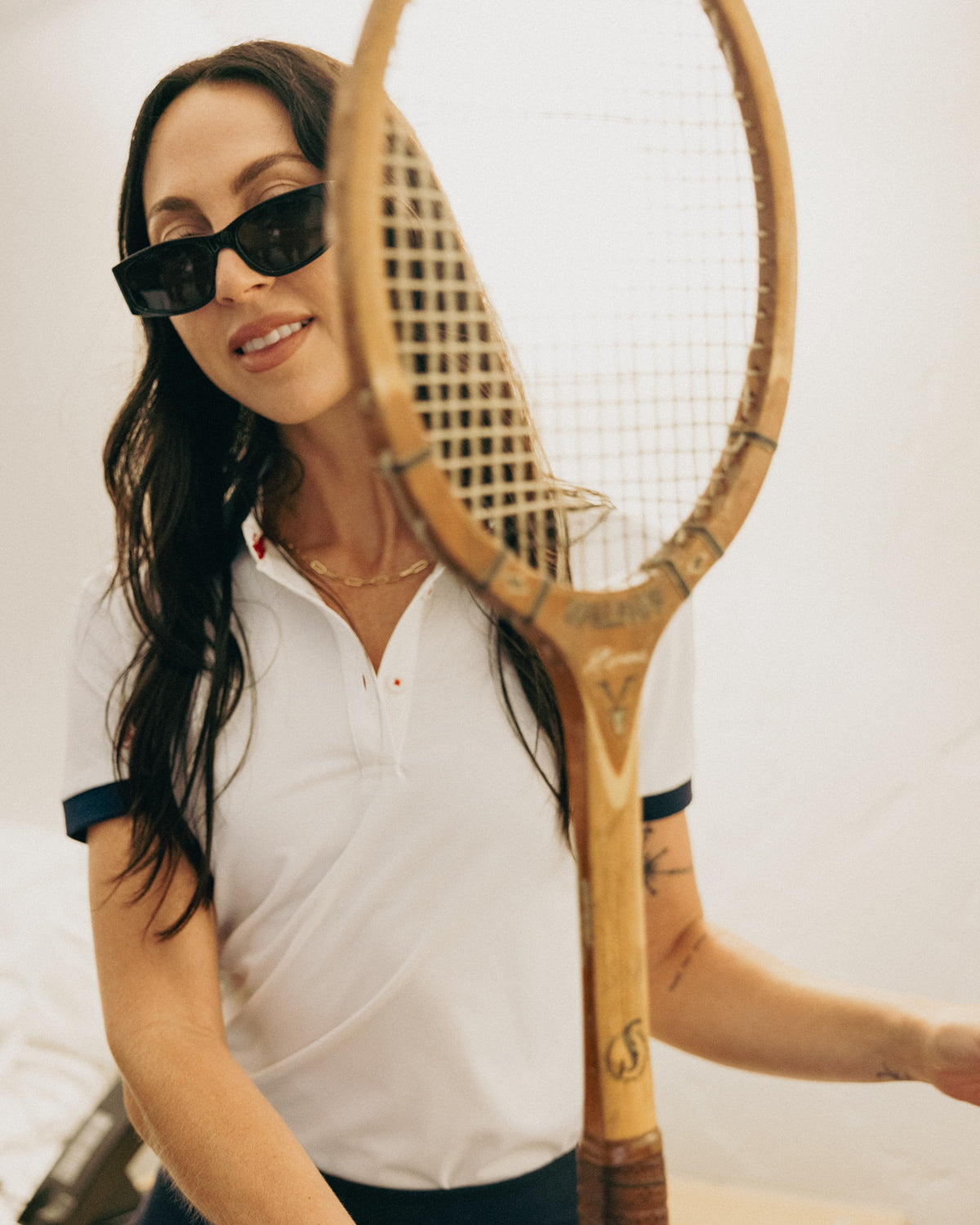 Womens Torrey Performance Polo White Polos The Sauce Basics