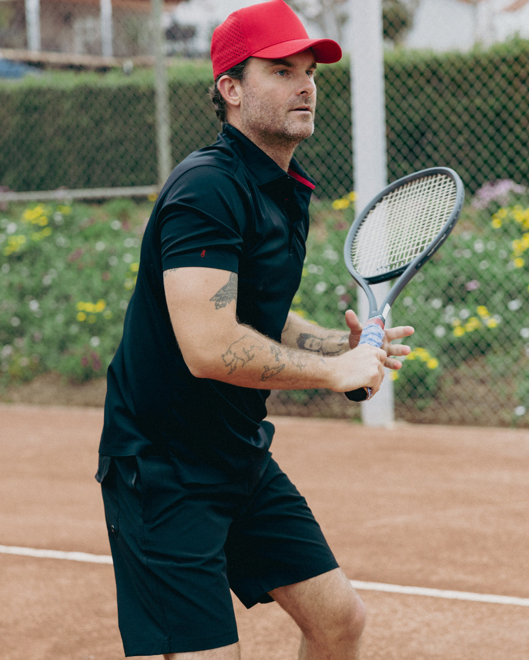 AIRlite Performance Polo Black Polos The Sauce Basics