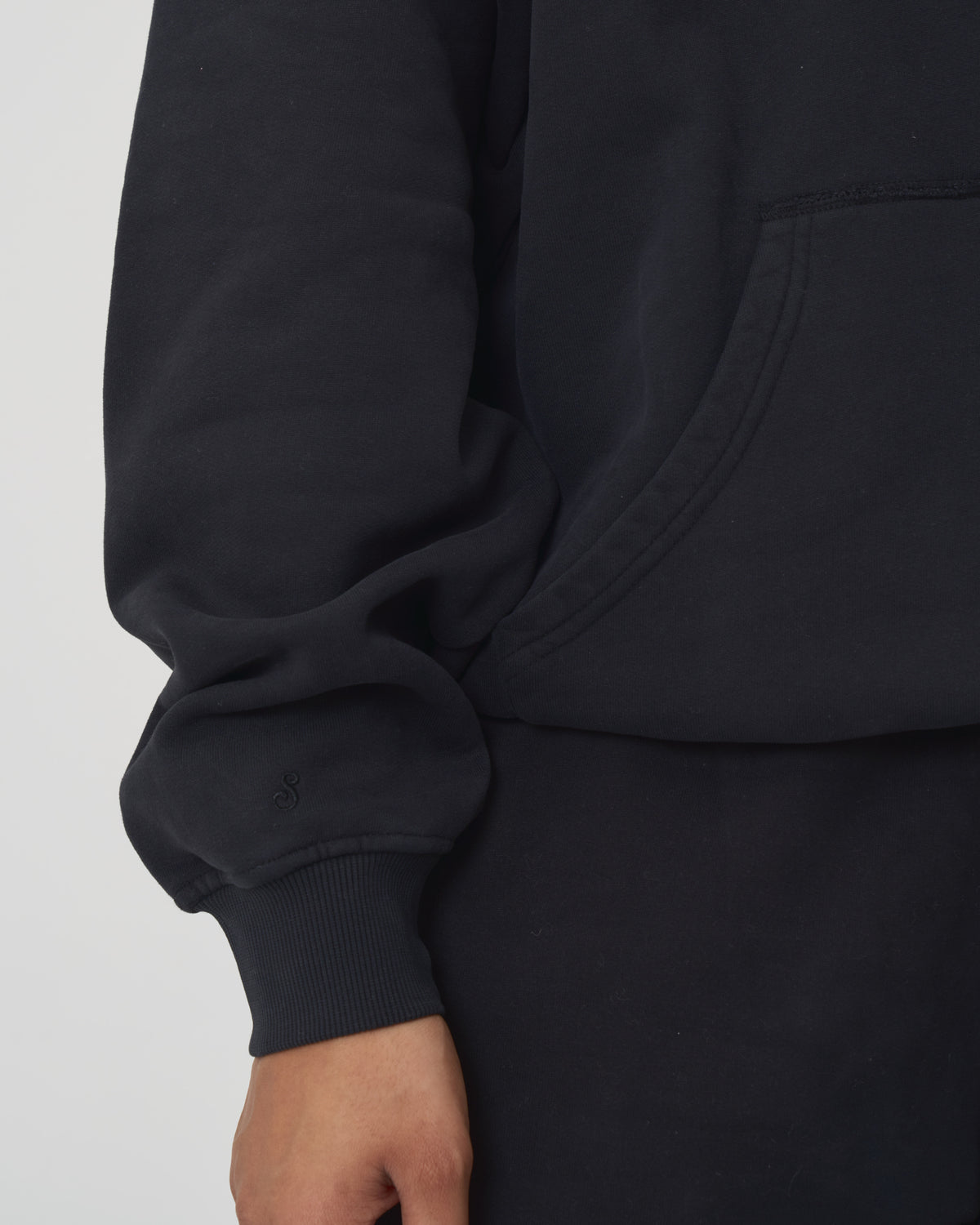 Jesse Washed Hoodie Black