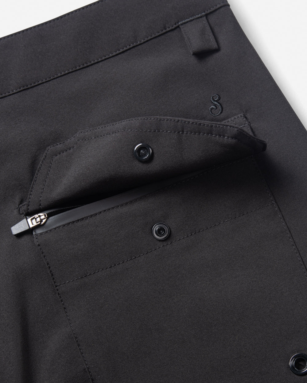 Walker Hybrid Short Black Shorts The Sauce Basics