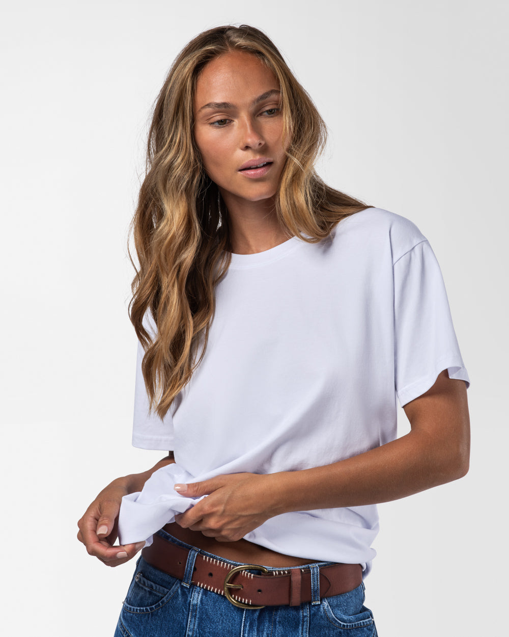 Jackson Premium Tee White Tees The Sauce Basics