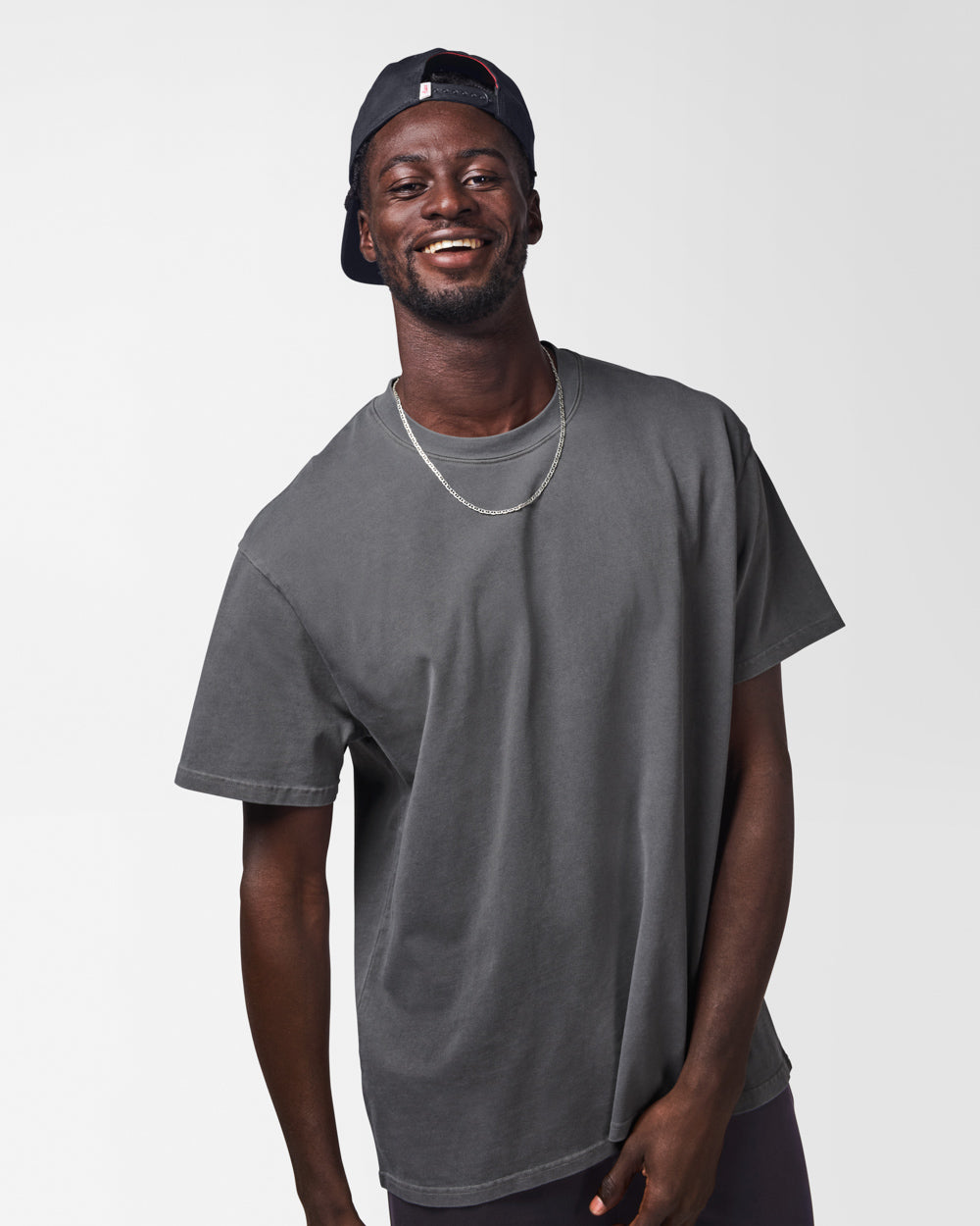 Austin Relaxed Unisex Tee Charcoal