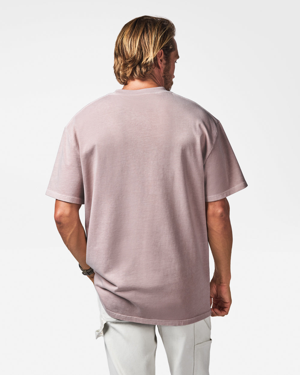 Austin Relaxed Unisex Tee Dusty Pink
