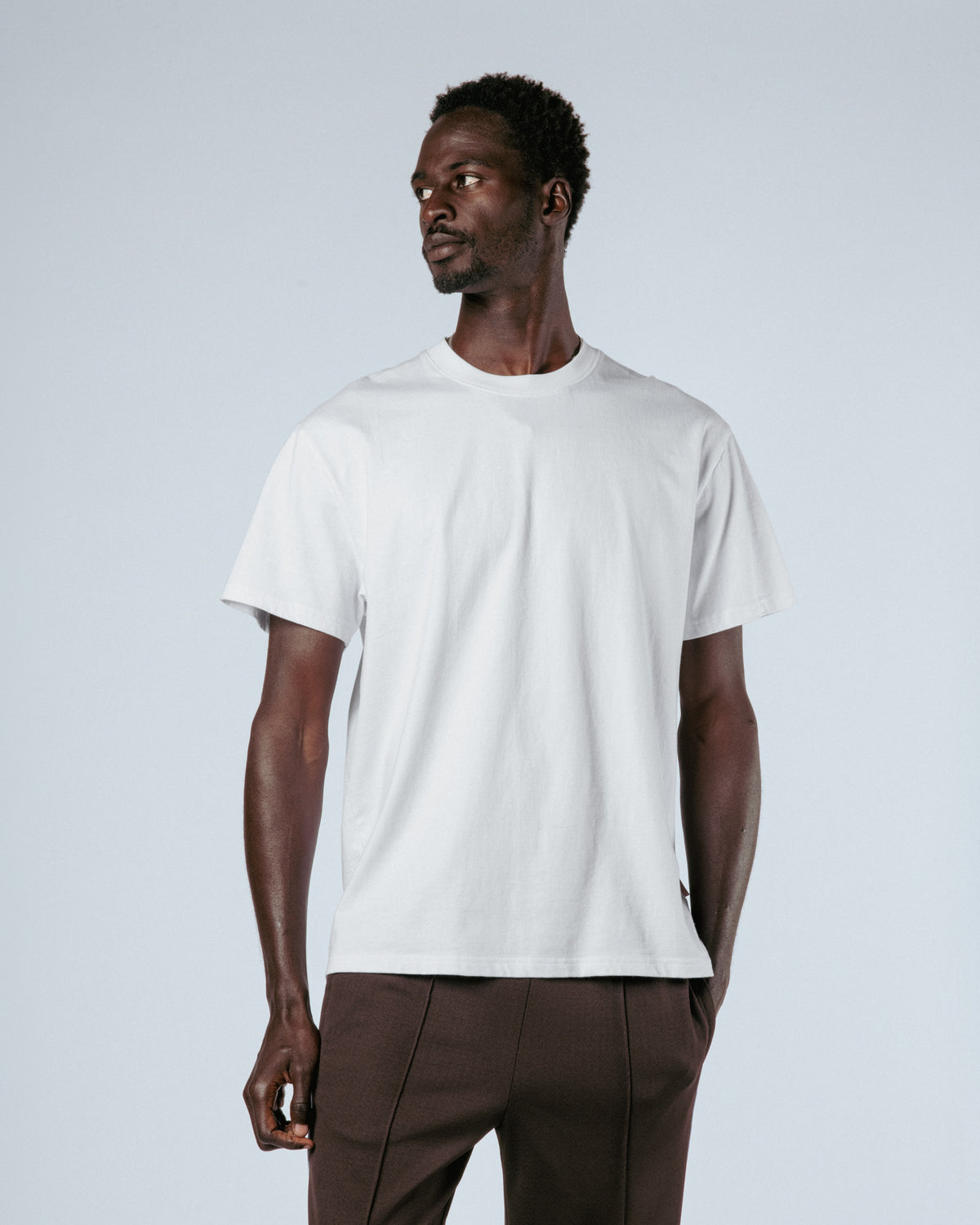 Miami Relaxed Unisex Tee Heather White
