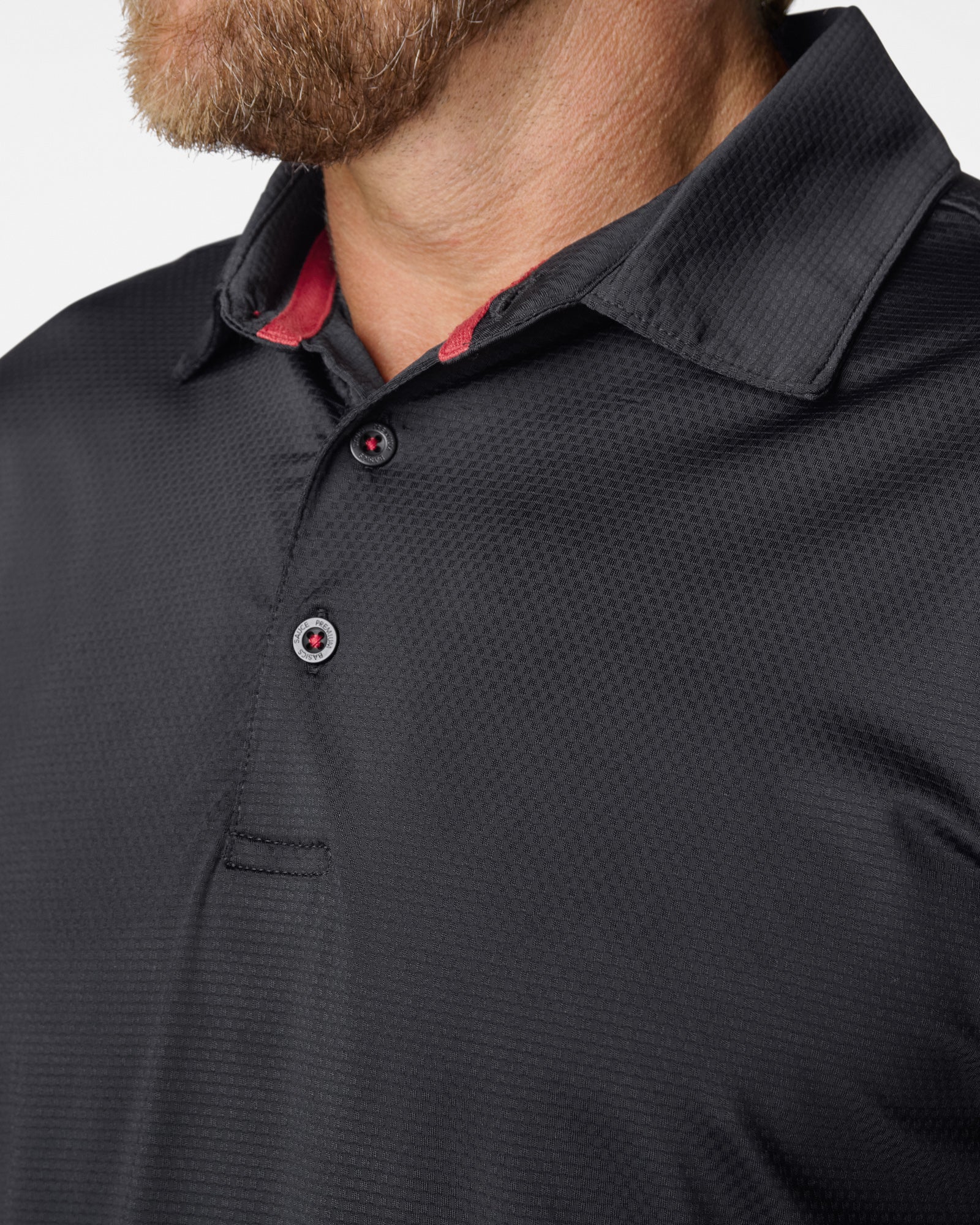 AIRlite Performance Polo Black Polos The Sauce Basics