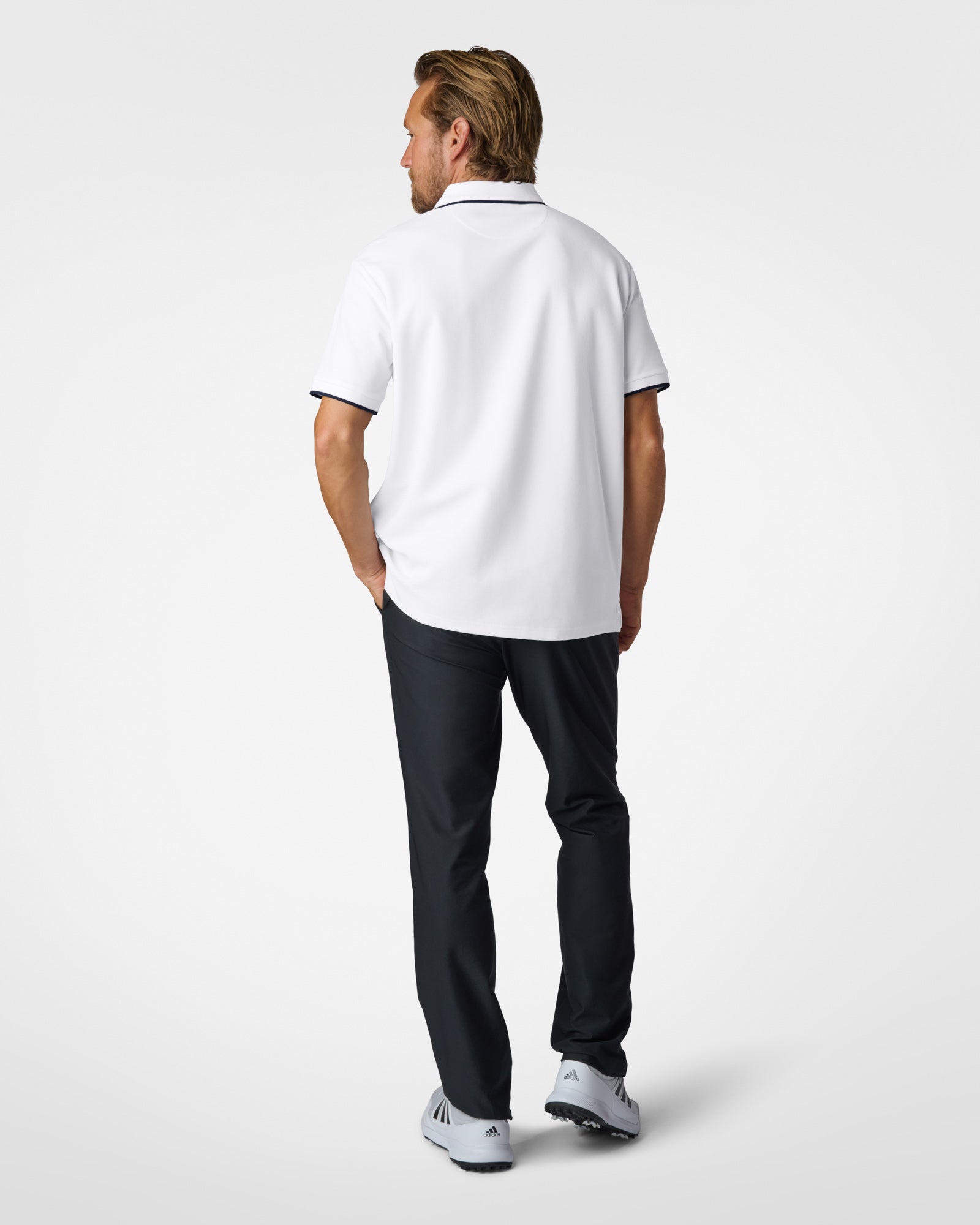Classic Pique SS Polo White Polos The Sauce Basics