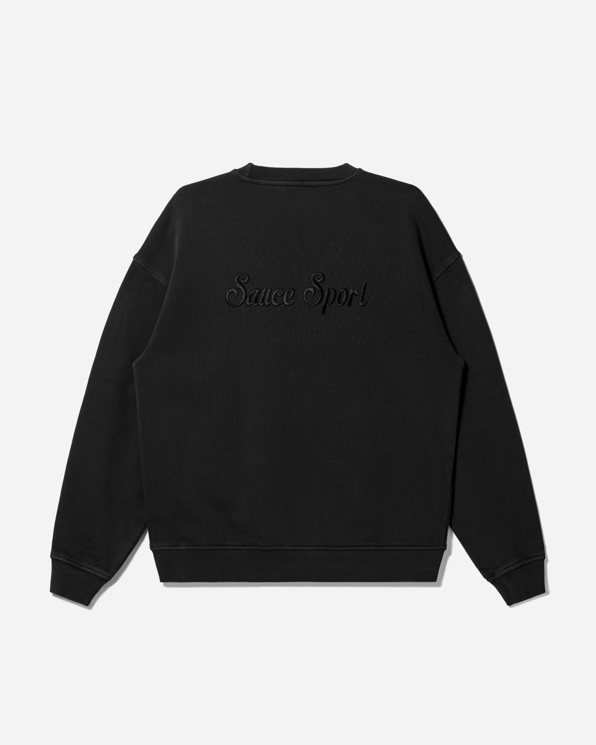 Sauce Sport Unisex Crew Sweater Washed Black