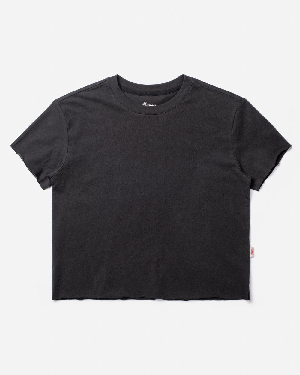Ella Crop Tee Black Tees The Sauce Basics