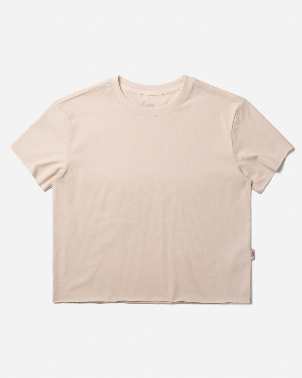Ella Crop Tee Bone Tees The Sauce Basics
