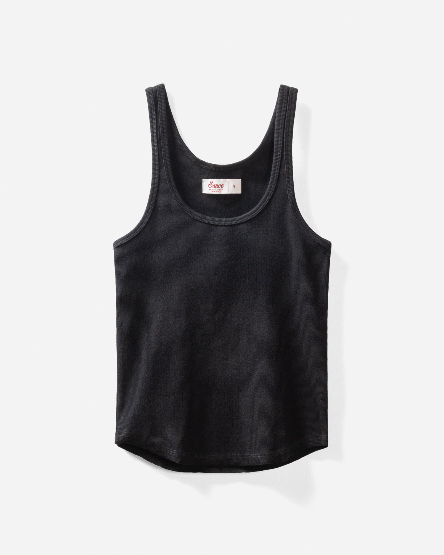Lucy Scoop Tank Black Tanks The Sauce Basics