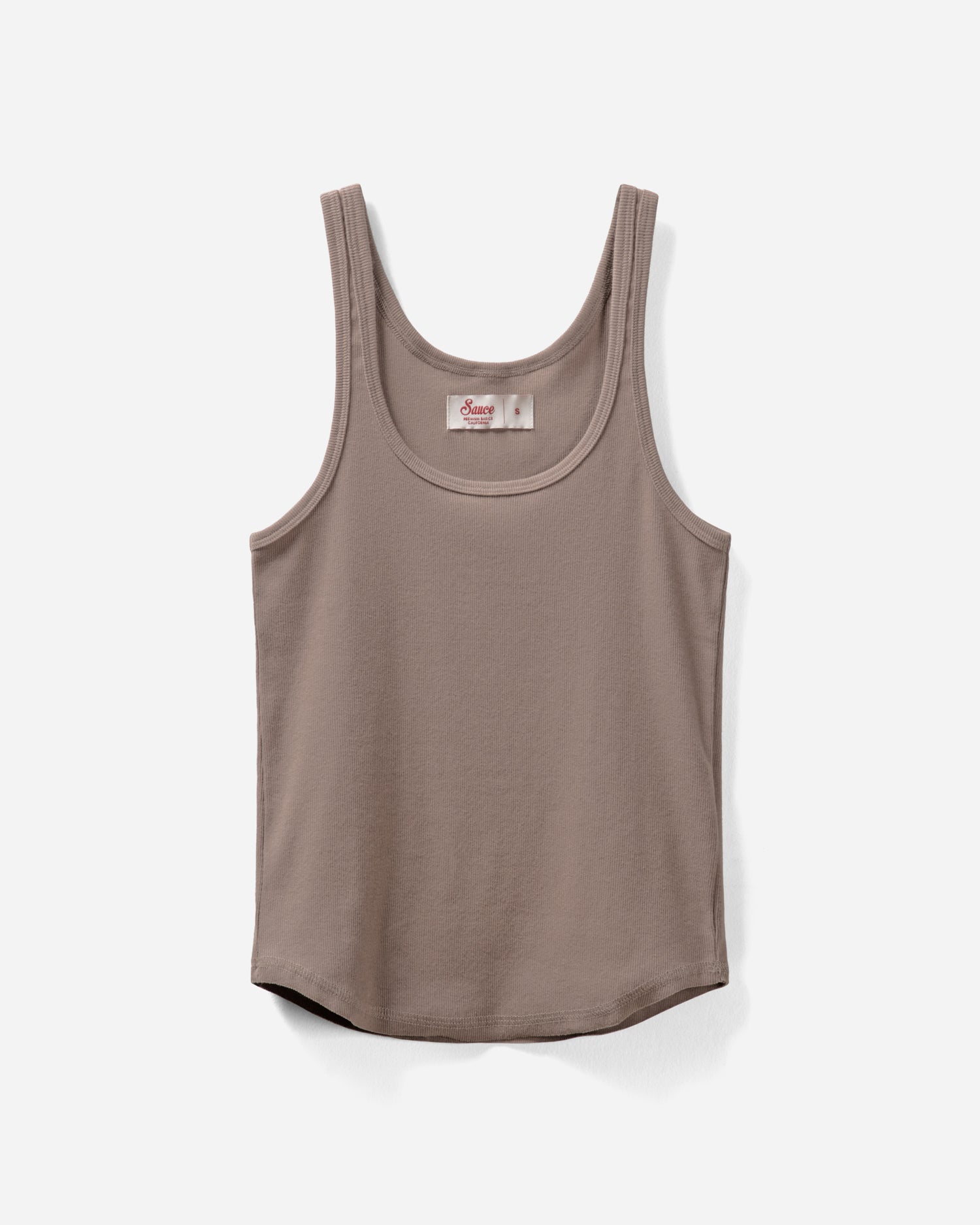 Lucy Scoop Tank Mocha Tanks The Sauce Basics