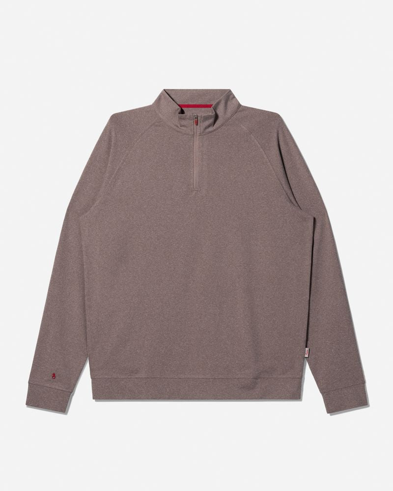 LuxeLoom Quarter Zip Caramel