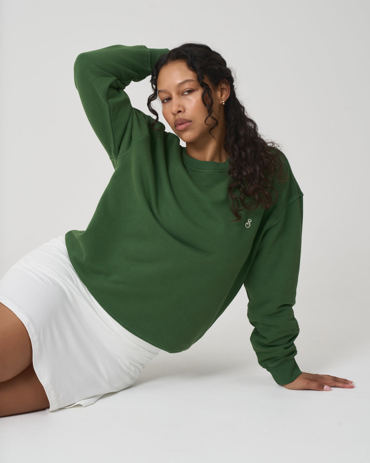 Sauce Sport Unisex Crew Sweater Leaf Green