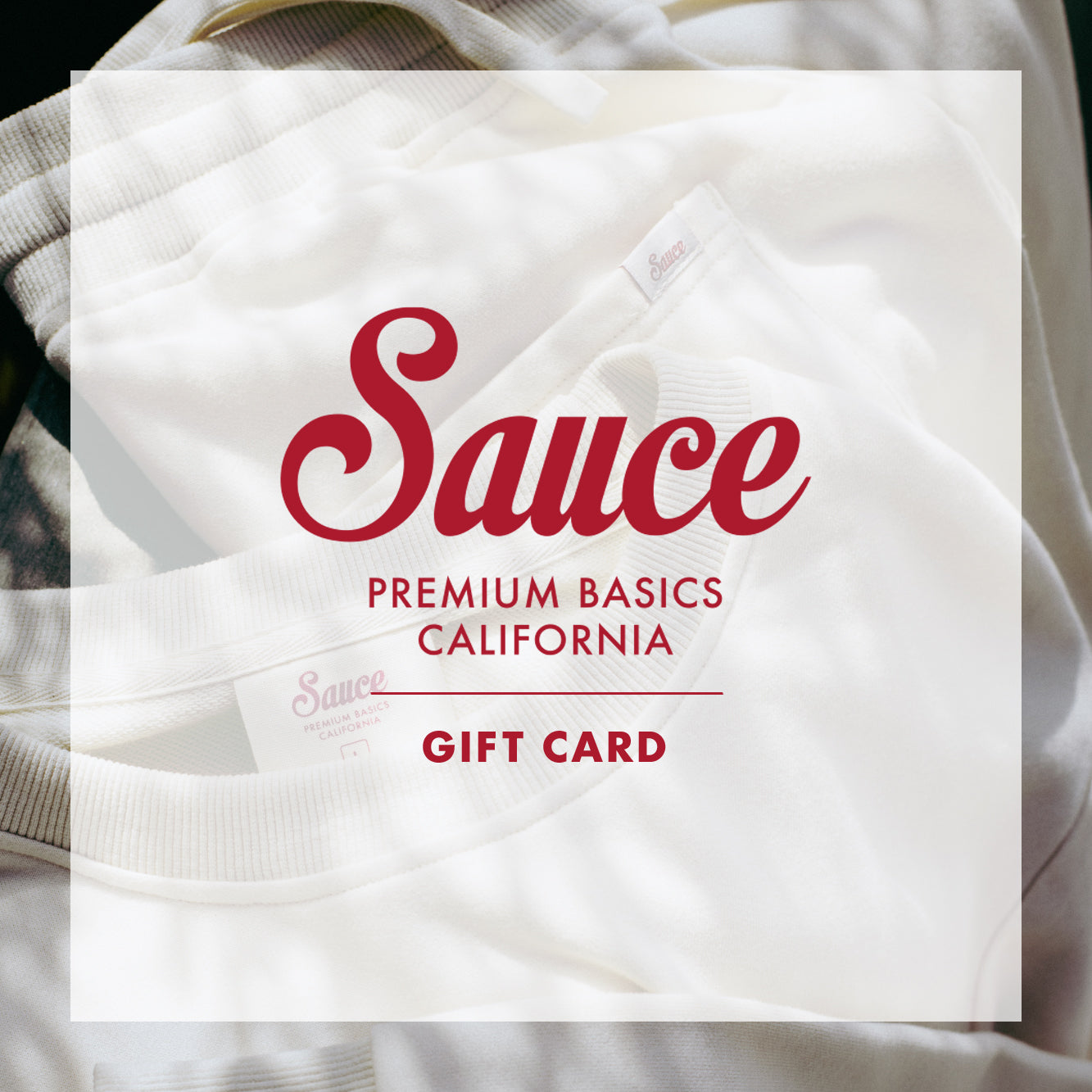 The Sauce Basics Gift Card  The Sauce Basics   