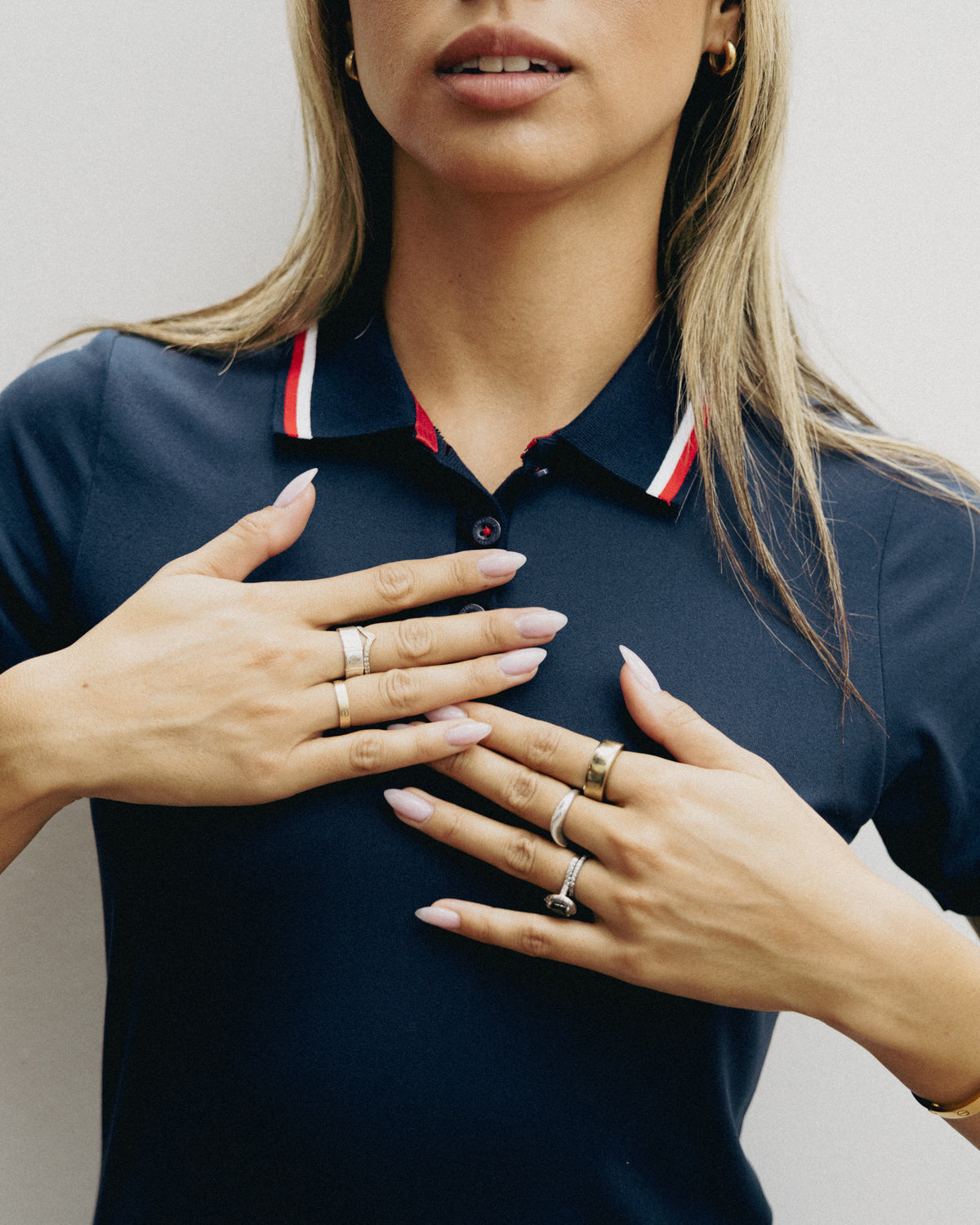 Torrey Performance Dress & Short Navy Dresses The Sauce Basics