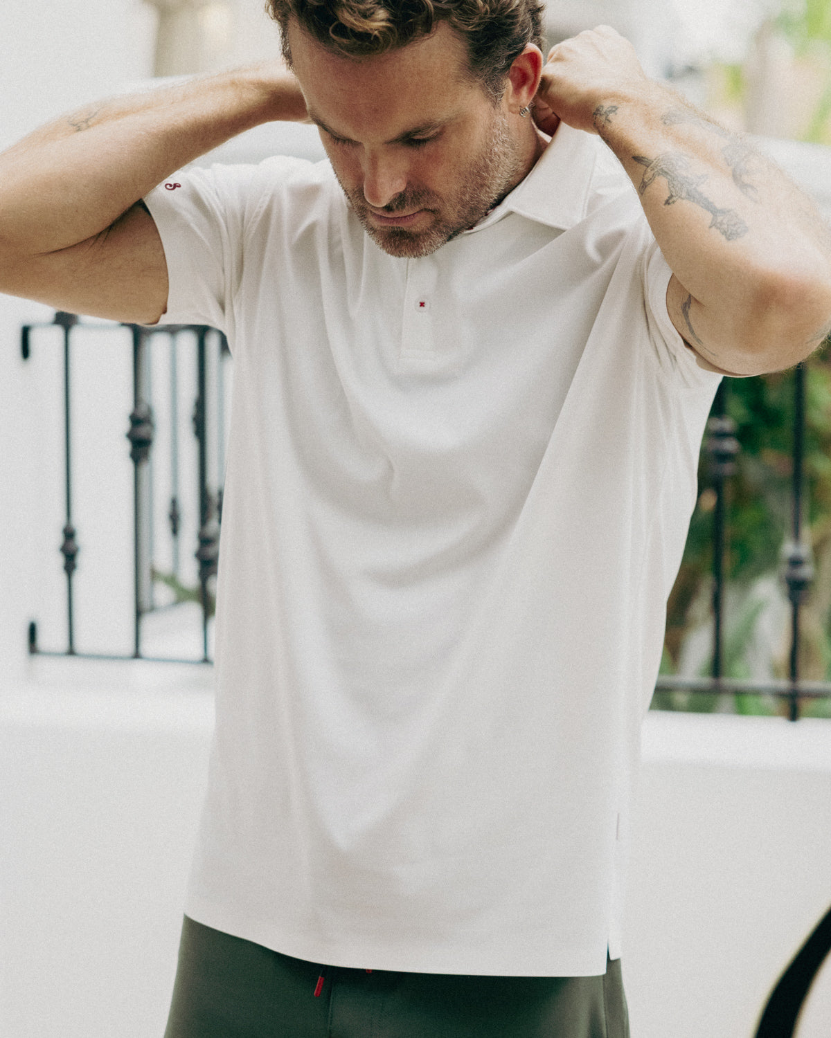 AIRlite Performance Polo White Polos The Sauce Basics