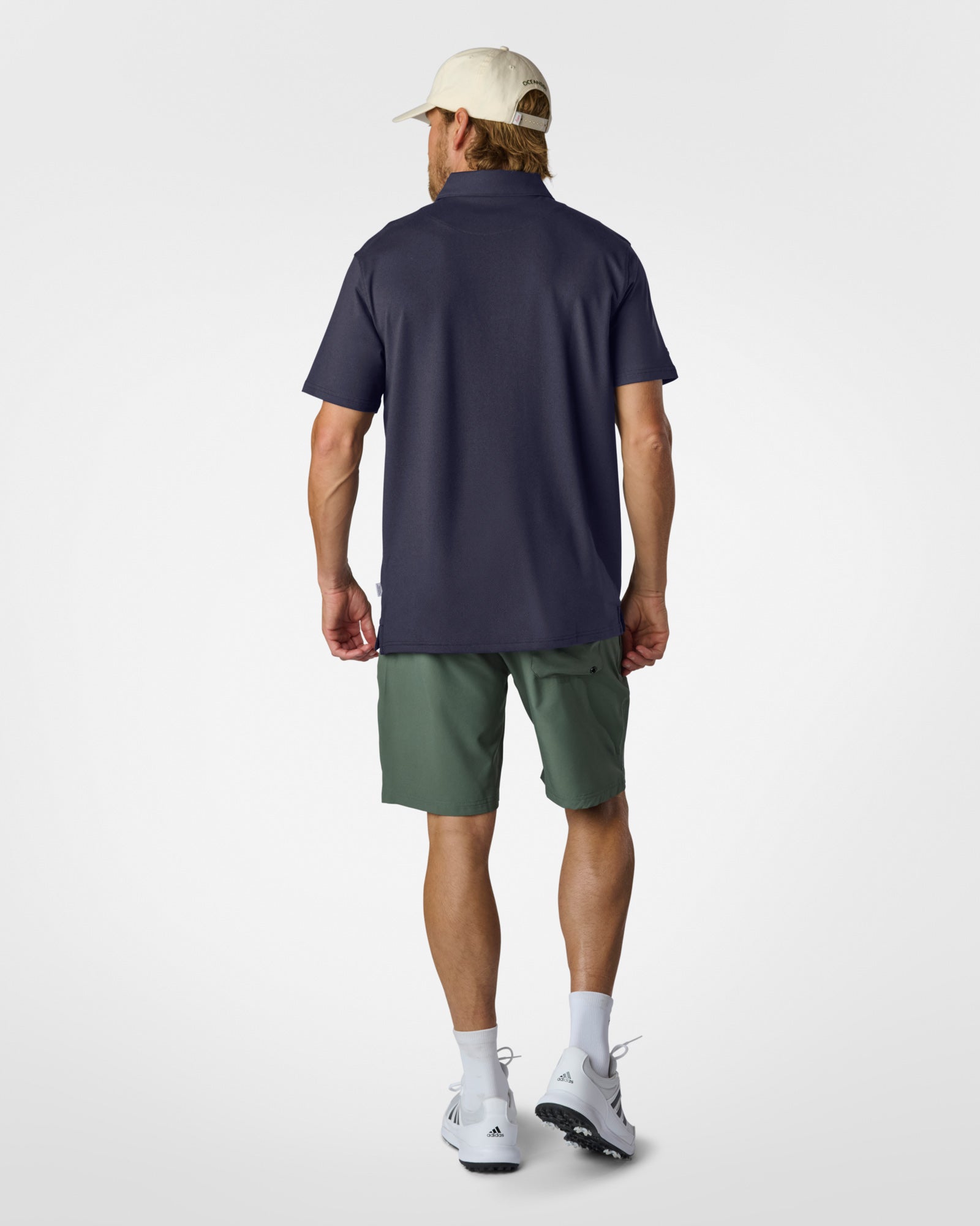 Luxeloom SS Performance Polo Navy Polos The Sauce Basics