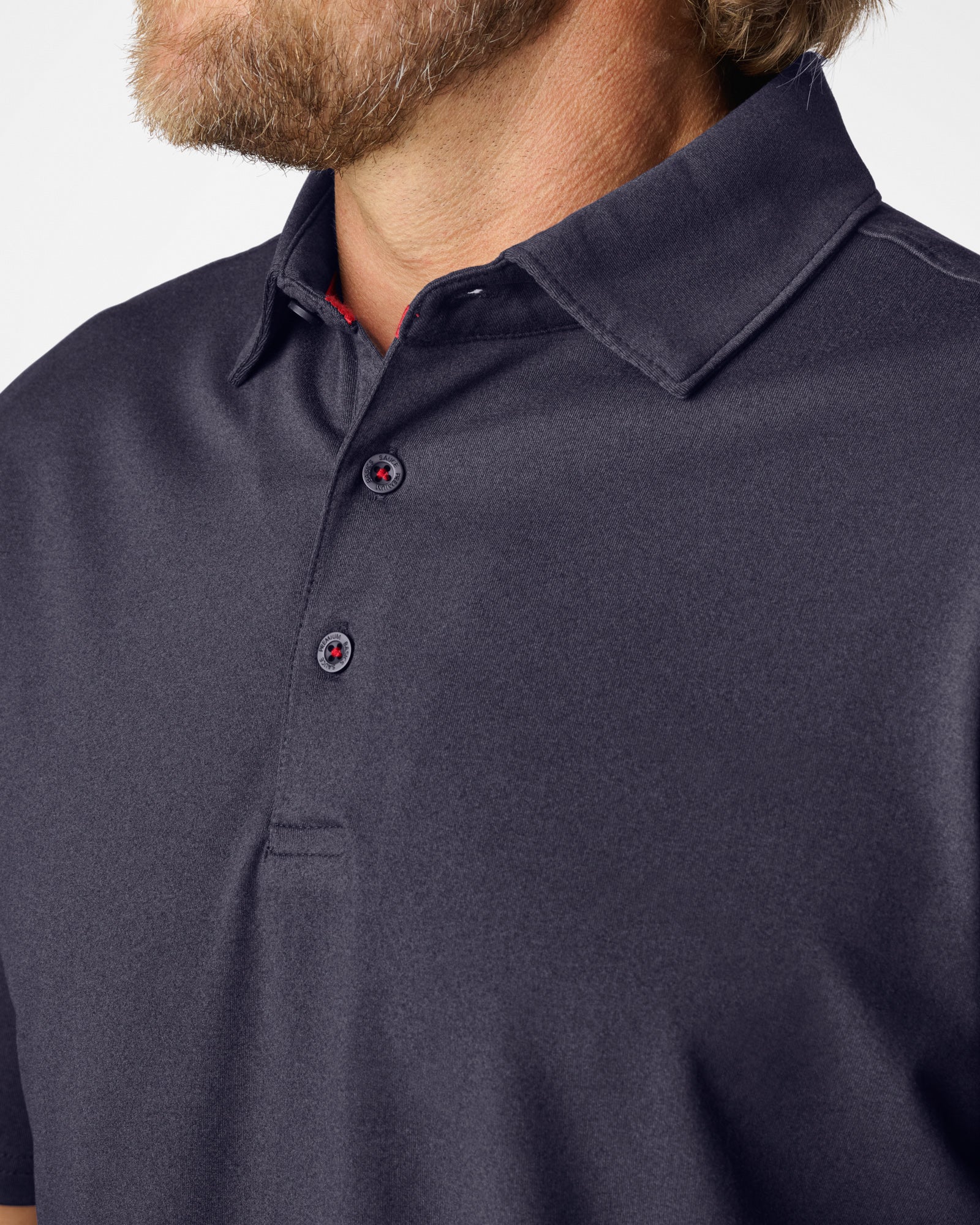 Luxeloom SS Performance Polo Navy Polos The Sauce Basics