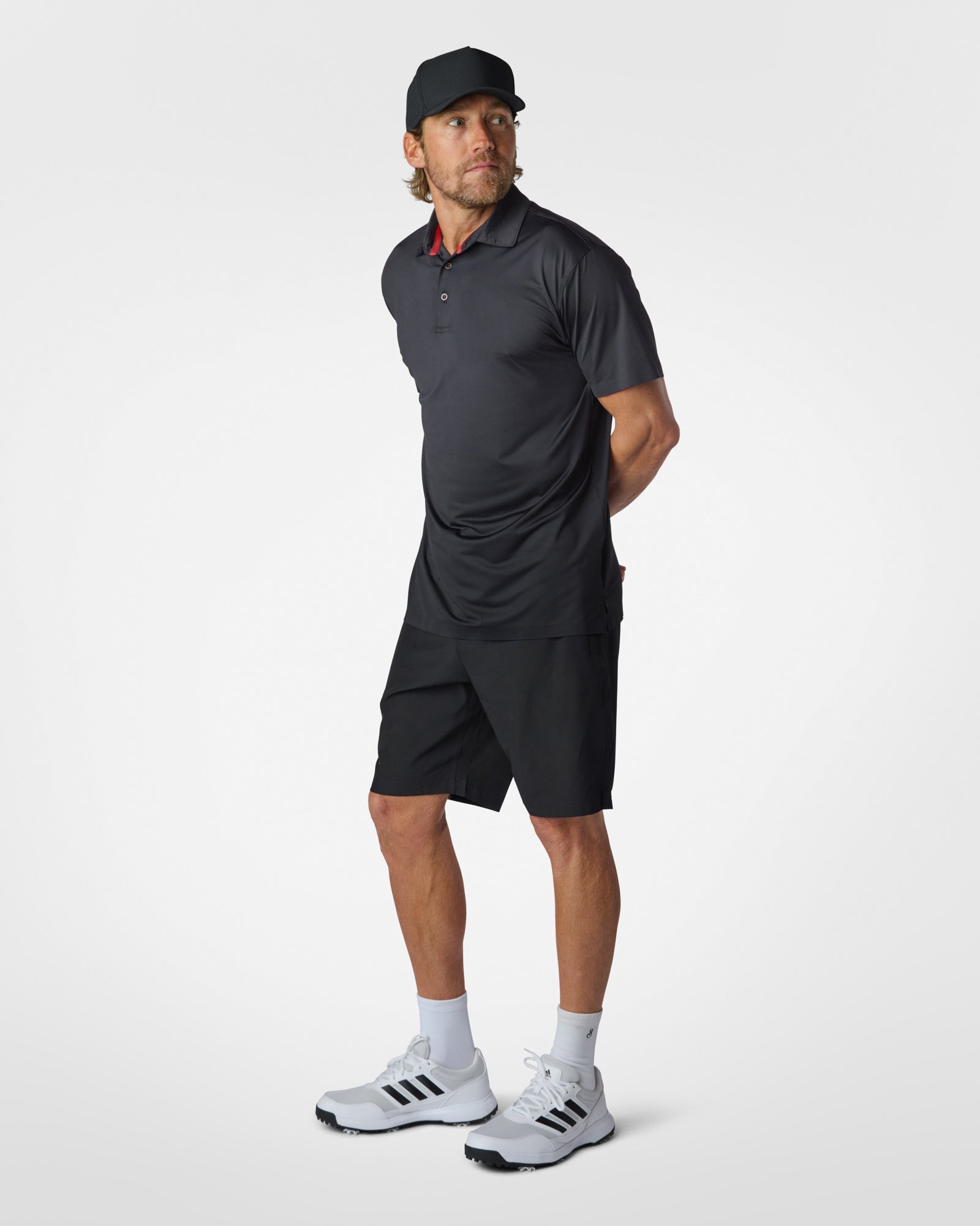 AIRlite Performance Polo Black Polos The Sauce Basics
