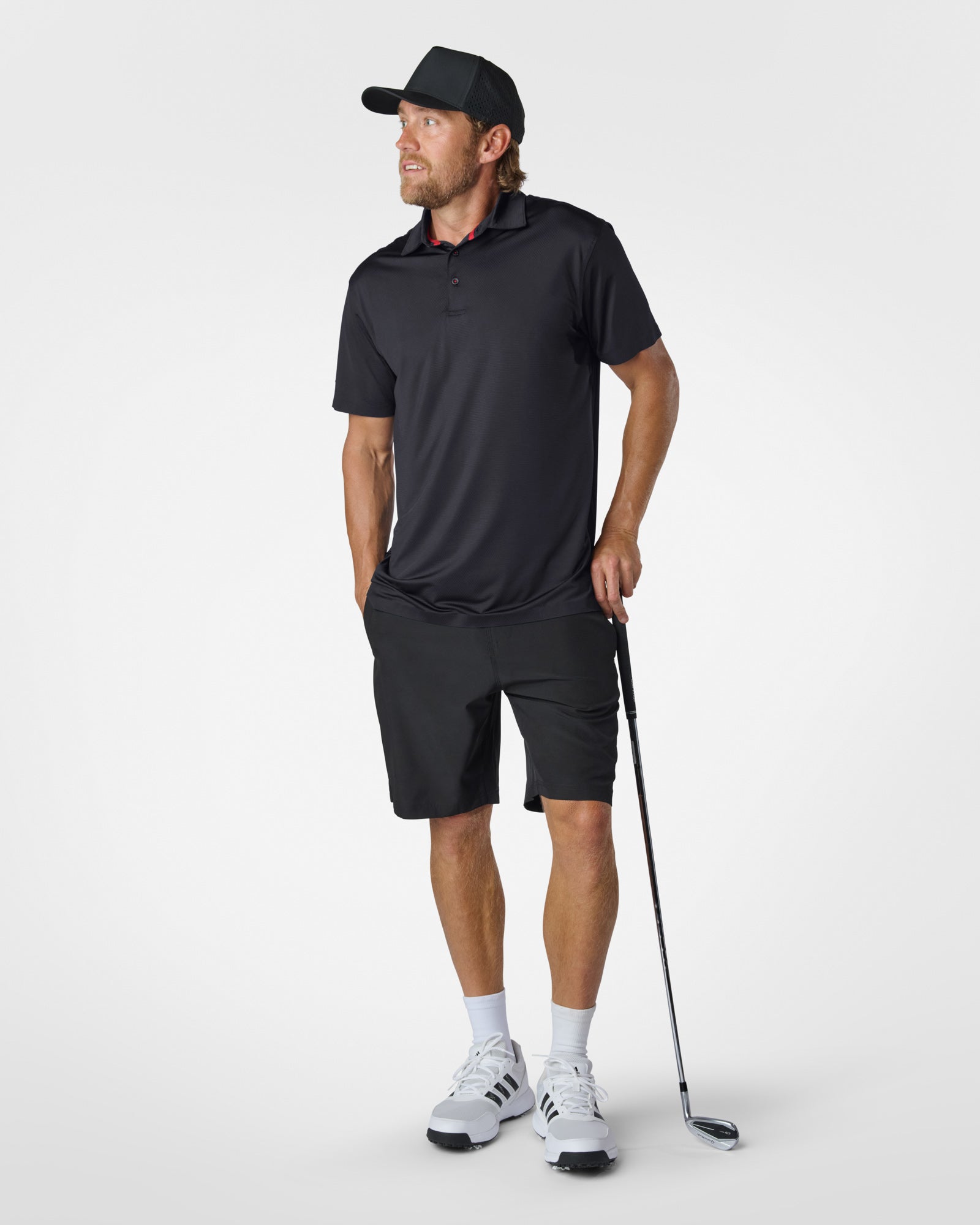 AIRlite Performance Polo Black Polos The Sauce Basics