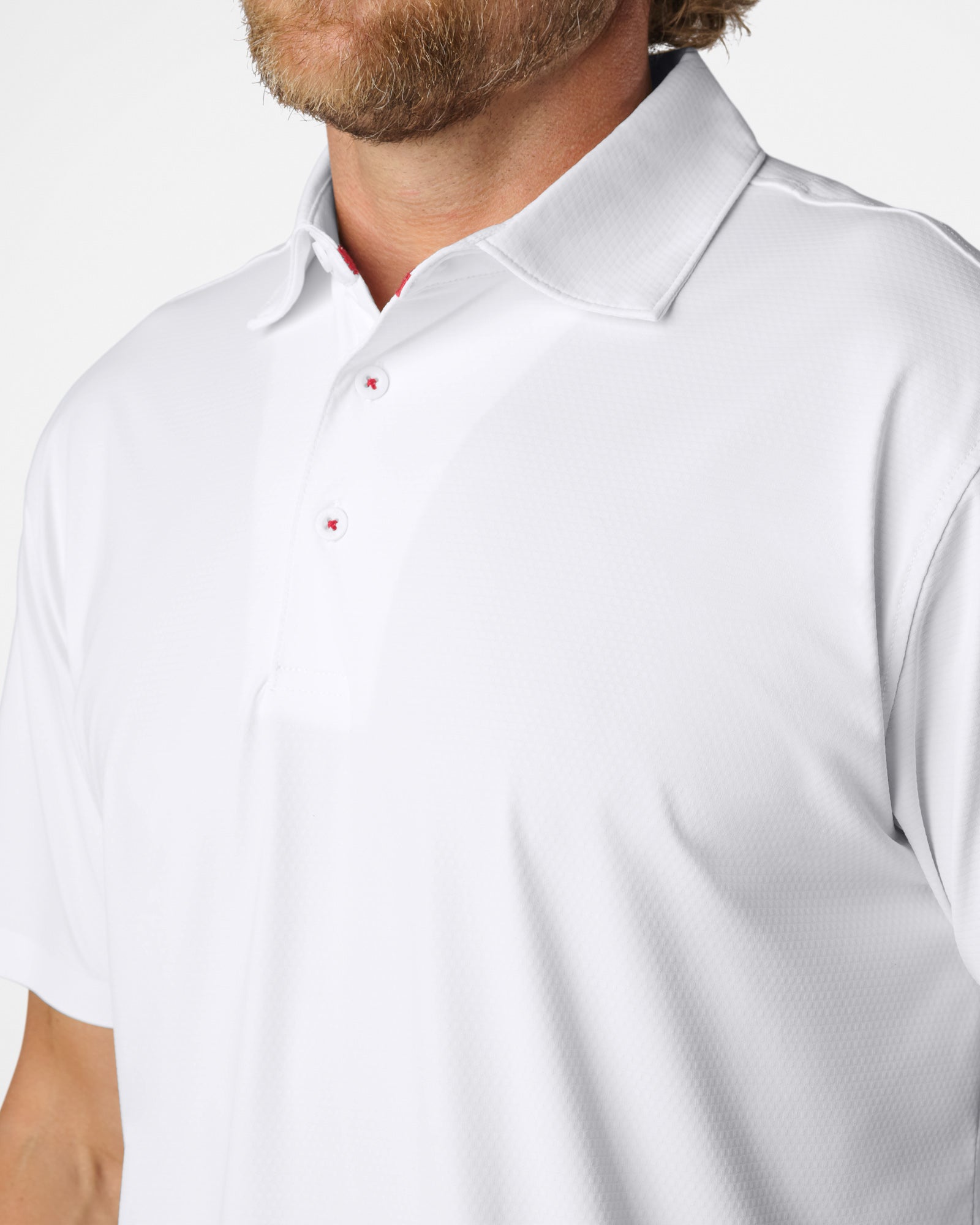 AIRlite Performance Polo White Polos The Sauce Basics