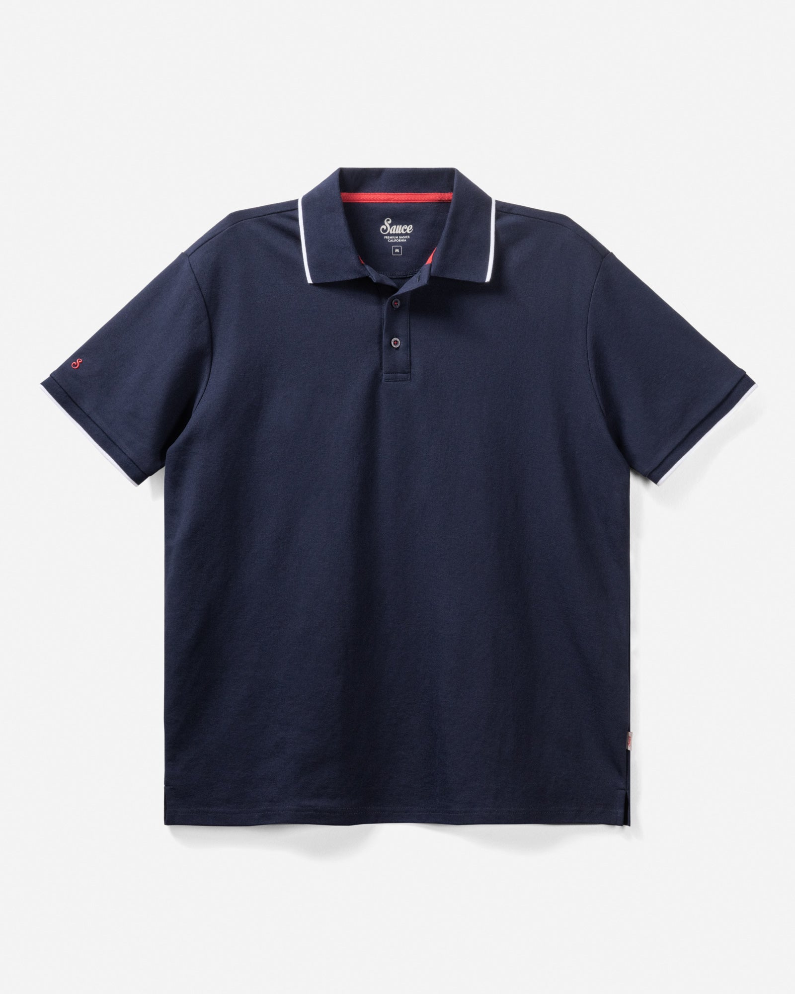 Classic Pique SS Polo Navy Polos The Sauce Basics