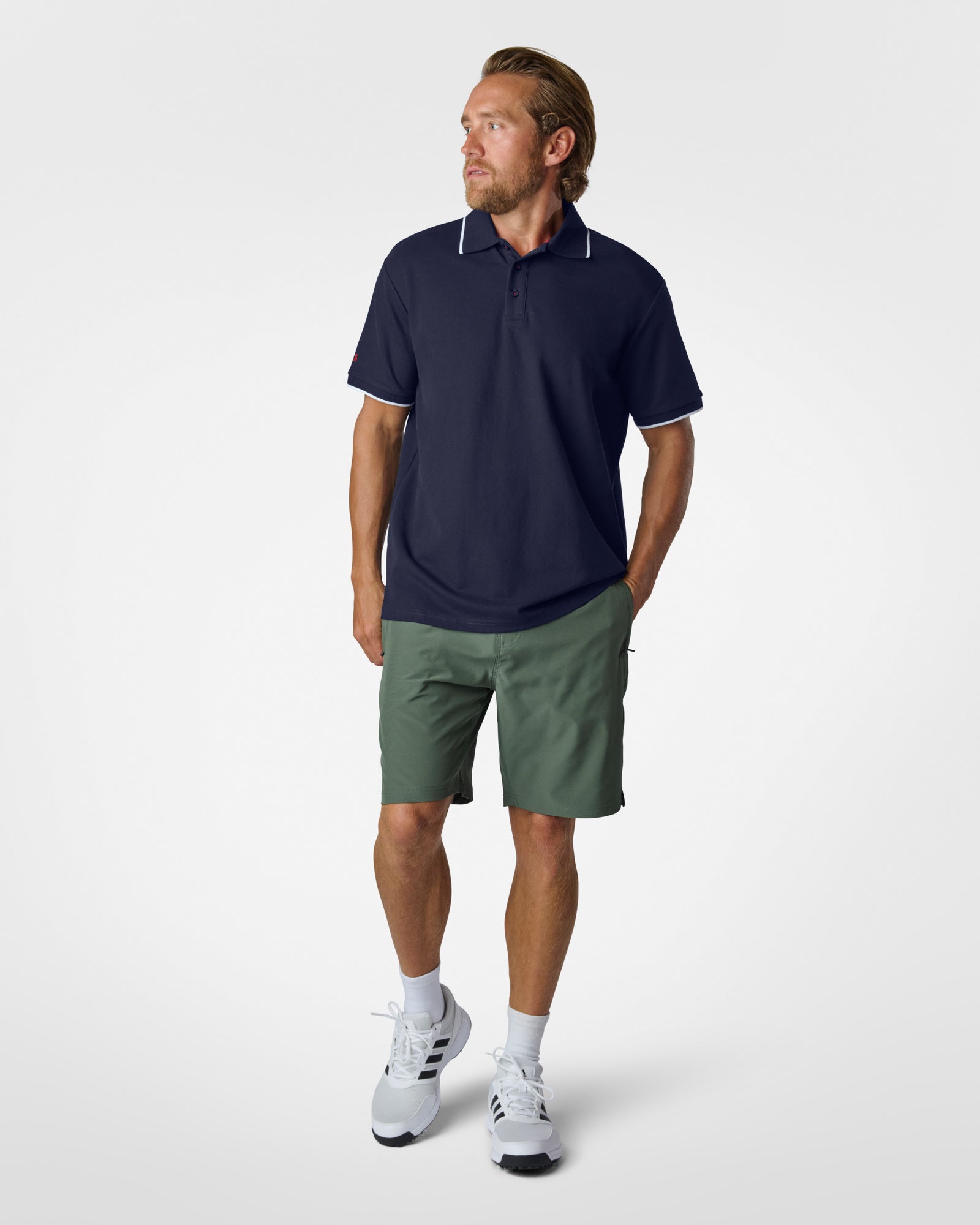 Classic Pique SS Polo Navy Polos The Sauce Basics