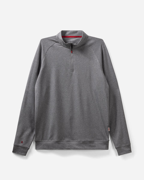 LuxeLoom Quarter Zip Heather Grey