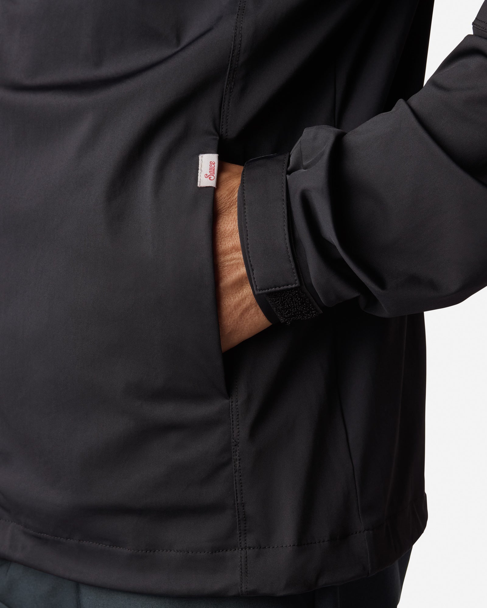 Lightweight Performance Windbreaker Black Windbreakers The Sauce Basics