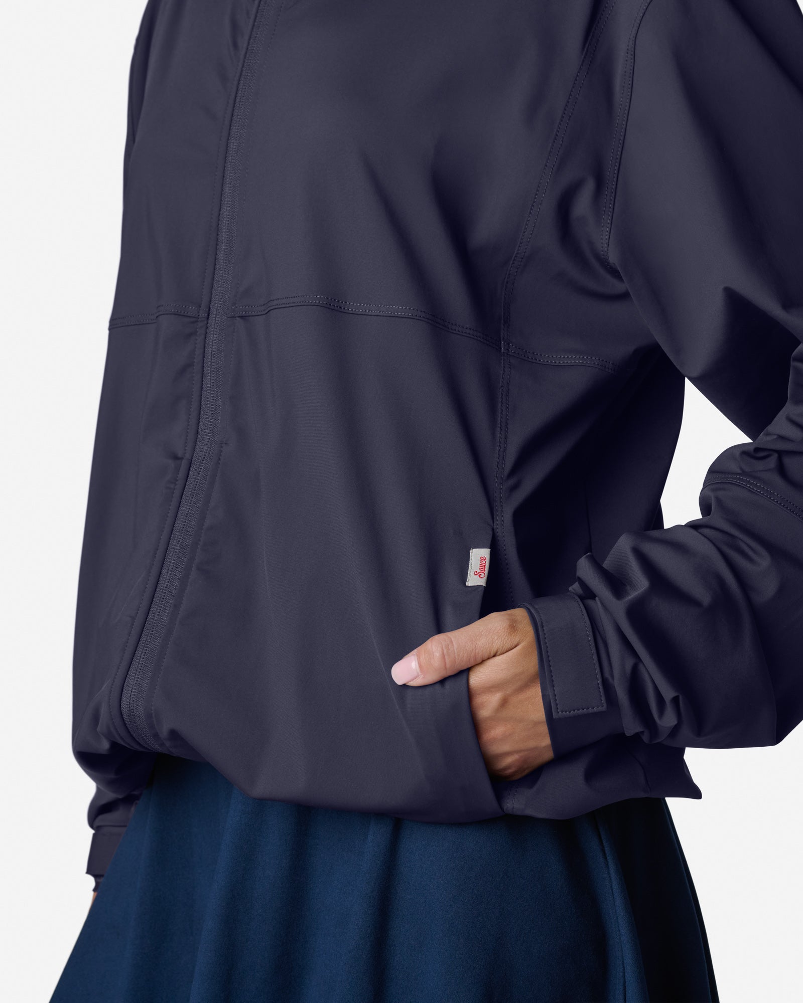 Lightweight Performance Windbreaker Navy Windbreakers The Sauce Basics