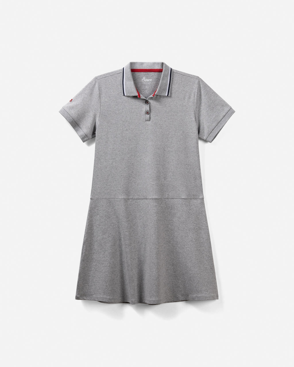 sachin and babi light blue dress Women's Sweater Dress Lapel Collar Short Sleeve Casual Knit Polo Dresses main image 0