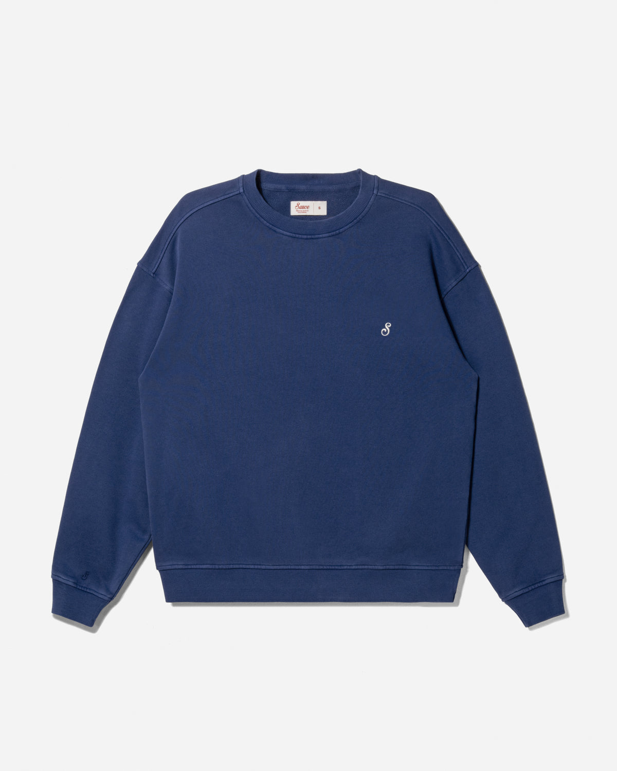 Sauce Sport Unisex Crew Sweater Washed Blue