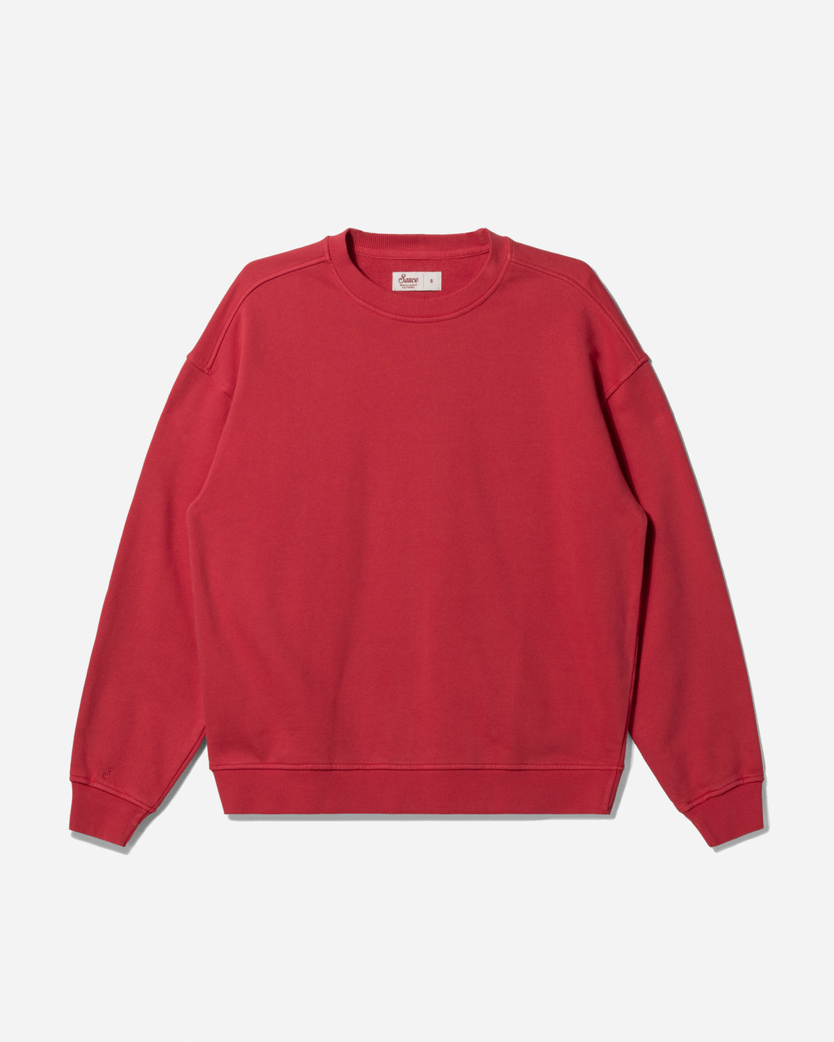 Chilli Unisex Crew Sweater Washed Red