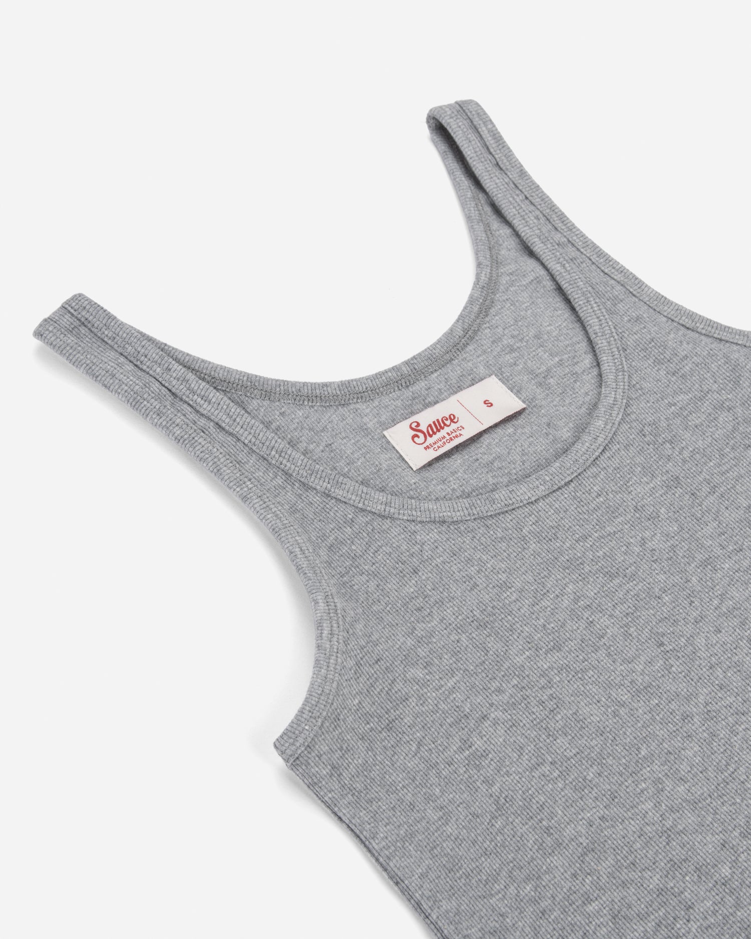 Lucy Scoop Tank Heather Grey Tanks The Sauce Basics