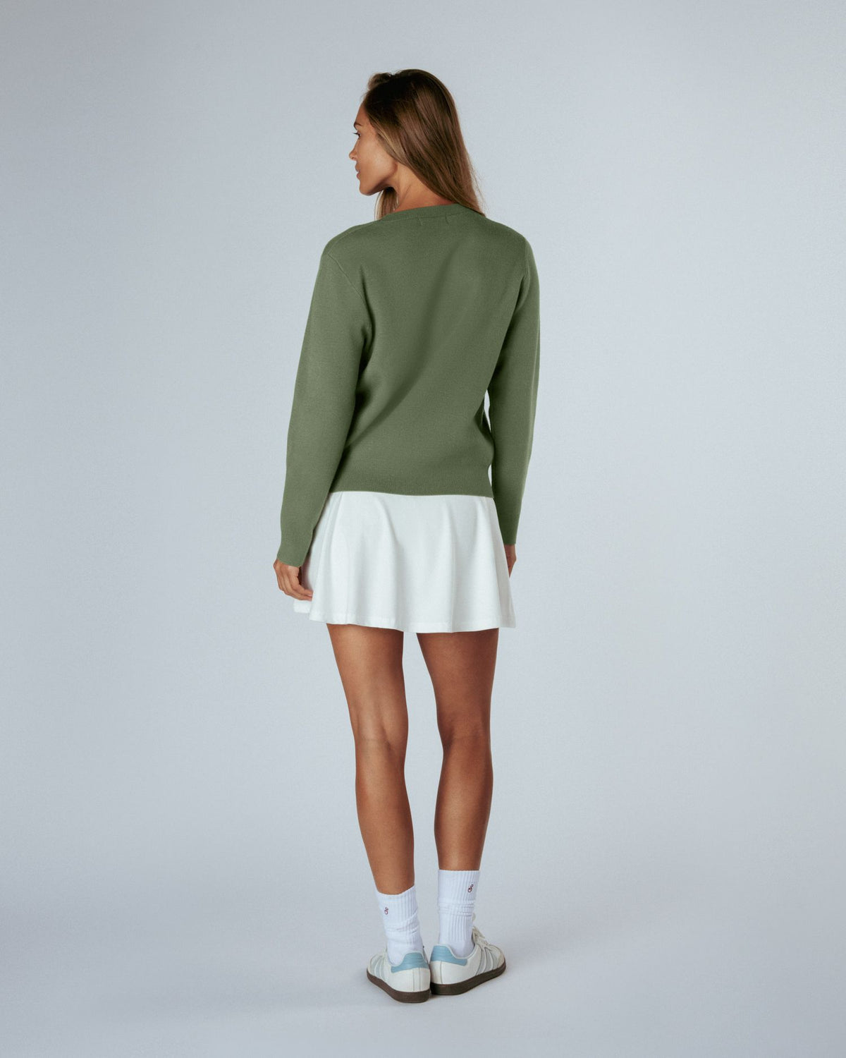 Womens Links Premium Knit Pullover Olive