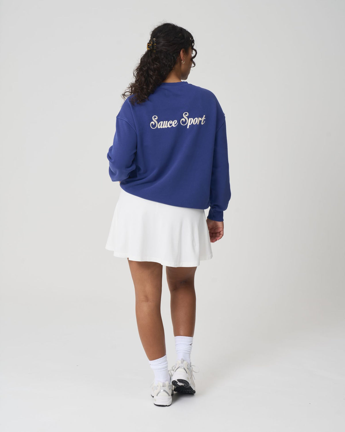 Sauce Sport Unisex Crew Sweater Washed Blue